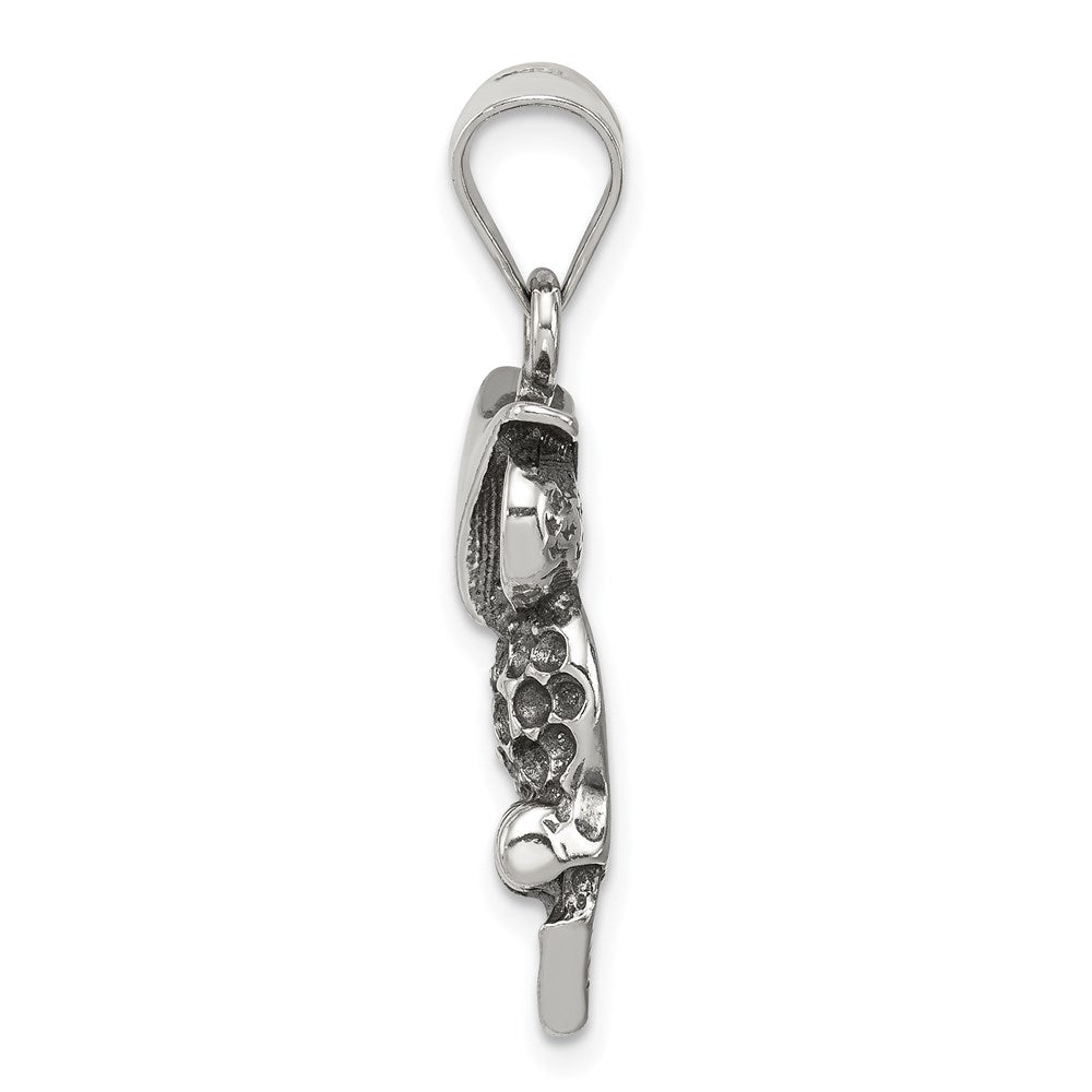 Sterlingsilber Antikisiert Eule Charm