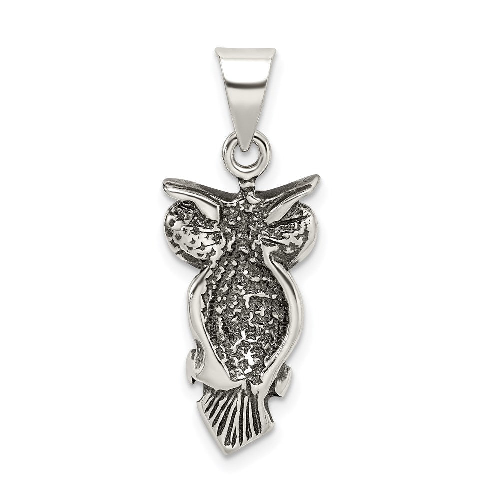 Sterlingsilber Antikisiert Eule Charm