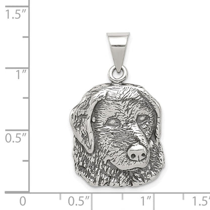 Sterlingsilber Antikisiert Hund Charm