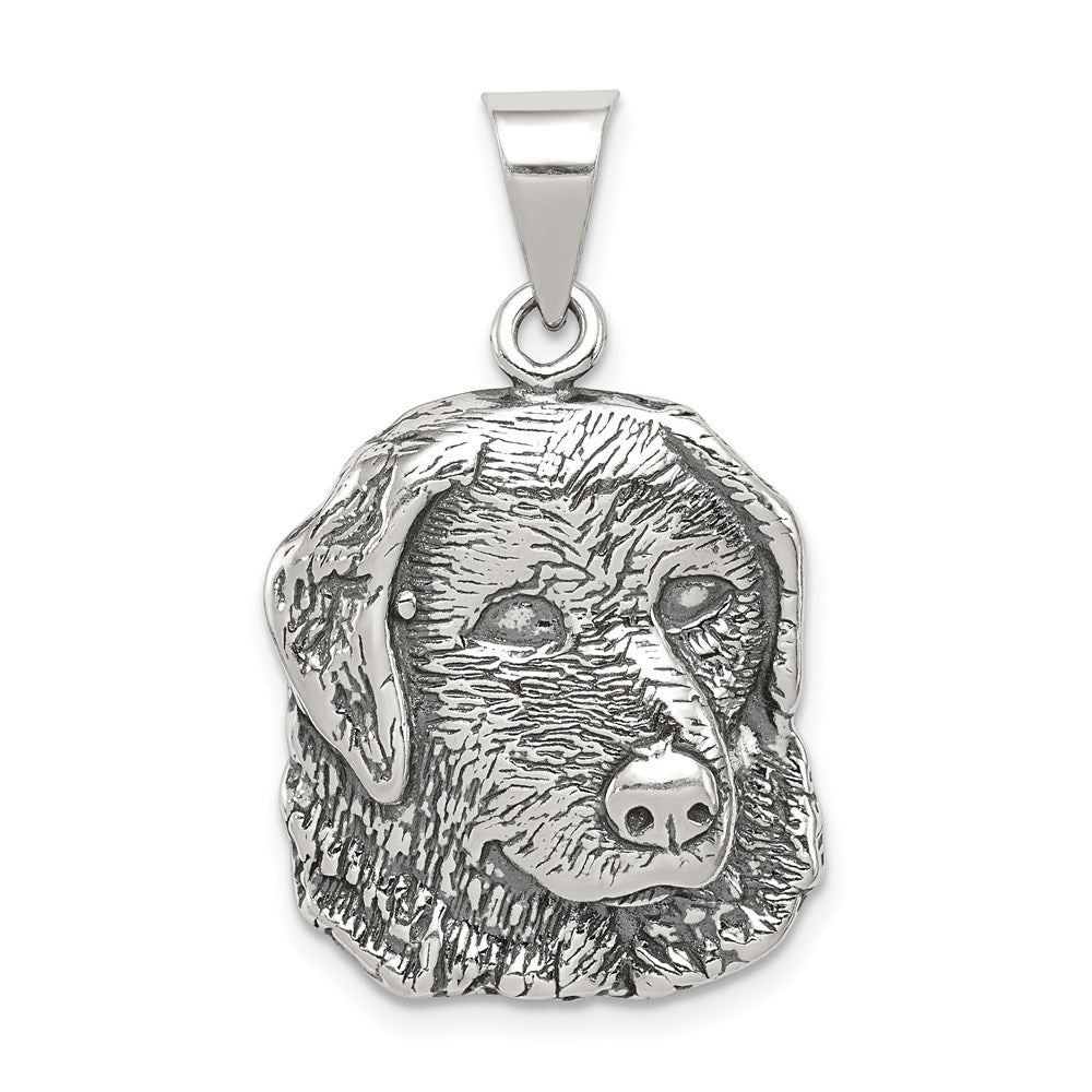Sterlingsilber Antikisiert Hund Charm