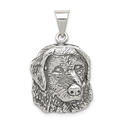 Sterlingsilber Antikisiert Hund Charm