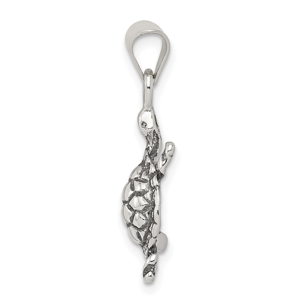 Sterlingsilber Antikisiert Schildkröte Charm