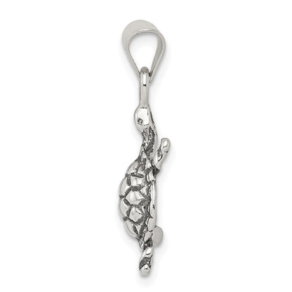 Sterlingsilber Antikisiert Schildkröte Charm