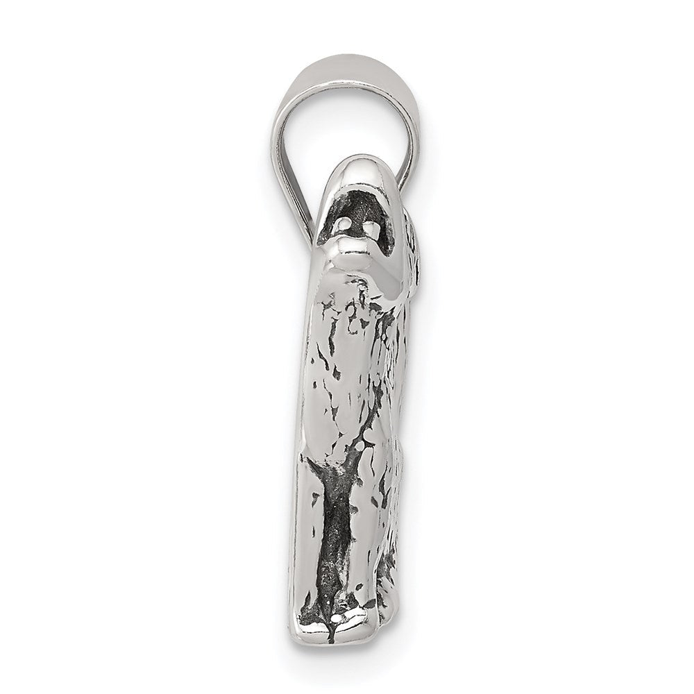 Sterlingsilber Antikisiert Wolf Charm
