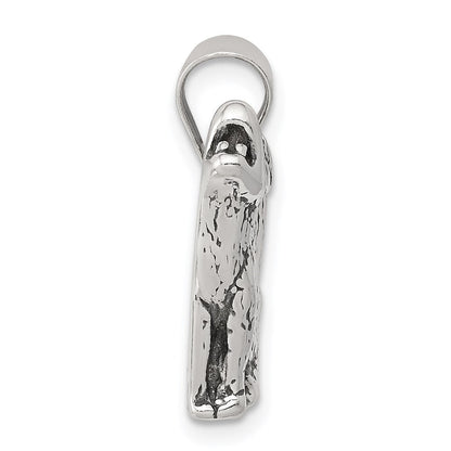 Sterlingsilber Antikisiert Wolf Charm