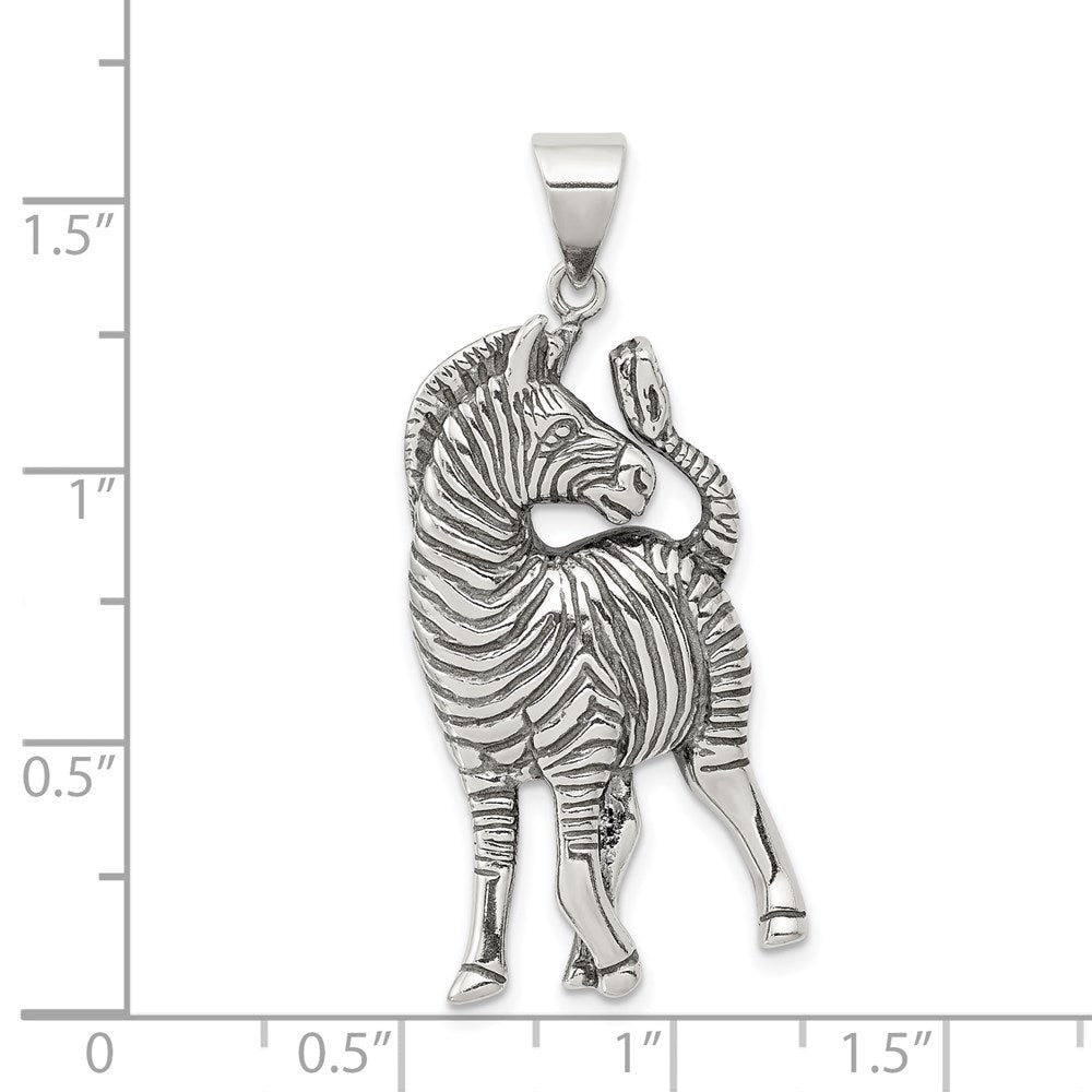 Sterlingsilber Antikisiert Zebra Anhänger