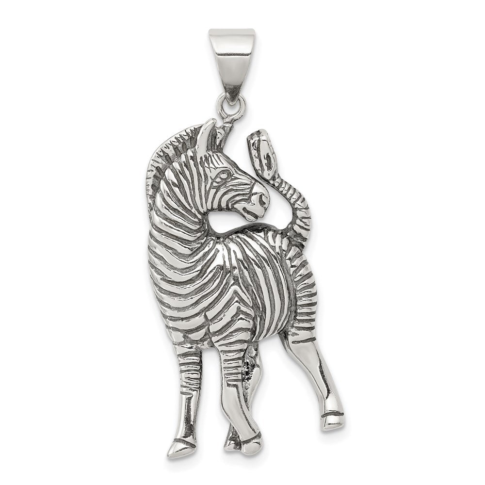Sterlingsilber Antikisiert Zebra Anhänger