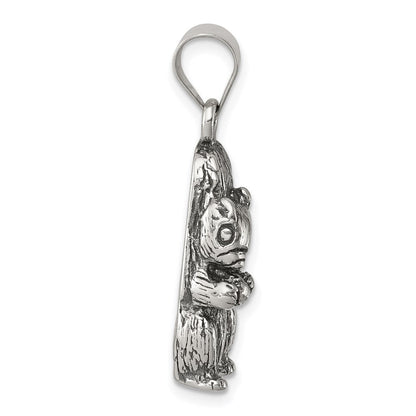 Sterlingsilber Antikisiert Squirrel Charm