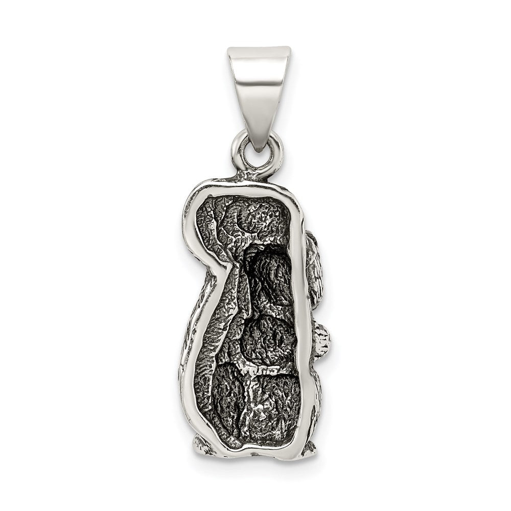 Sterlingsilber Antikisiert Squirrel Charm