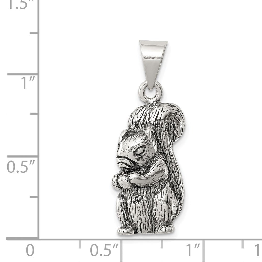 Sterlingsilber Antikisiert Squirrel Charm