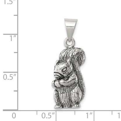Sterlingsilber Antikisiert Squirrel Charm