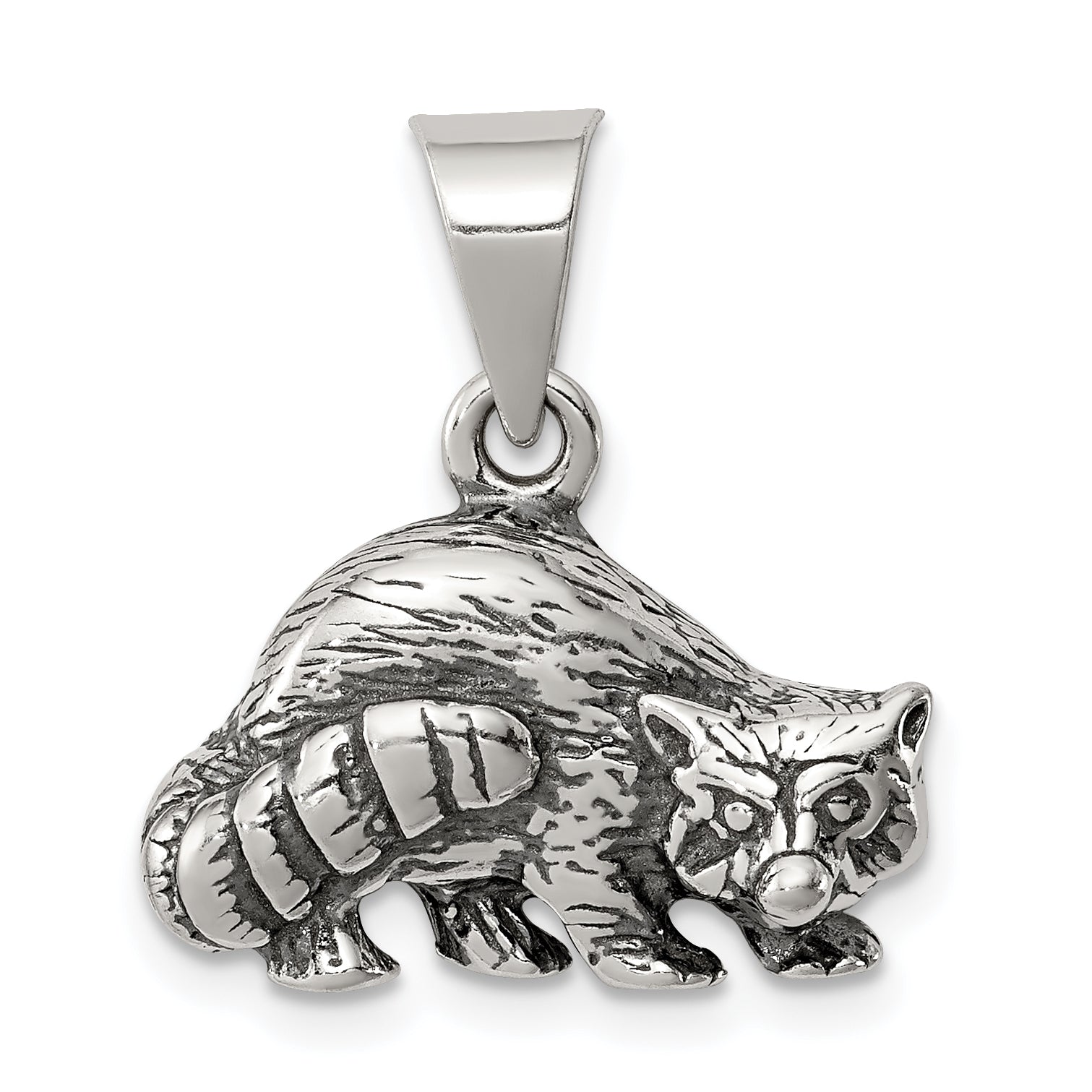 Sterlingsilber Antikisiert Raccoon Charm