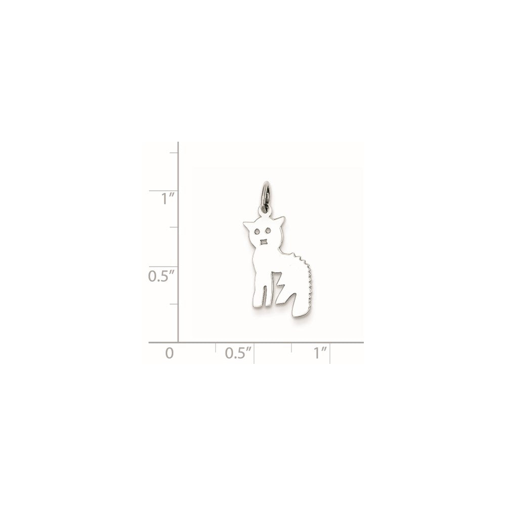 Sterlingsilber Katze Charm