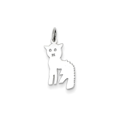 Sterlingsilber Katze Charm