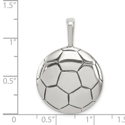 Sterlingsilber Antikisiert Fußball Kugel Anhänger