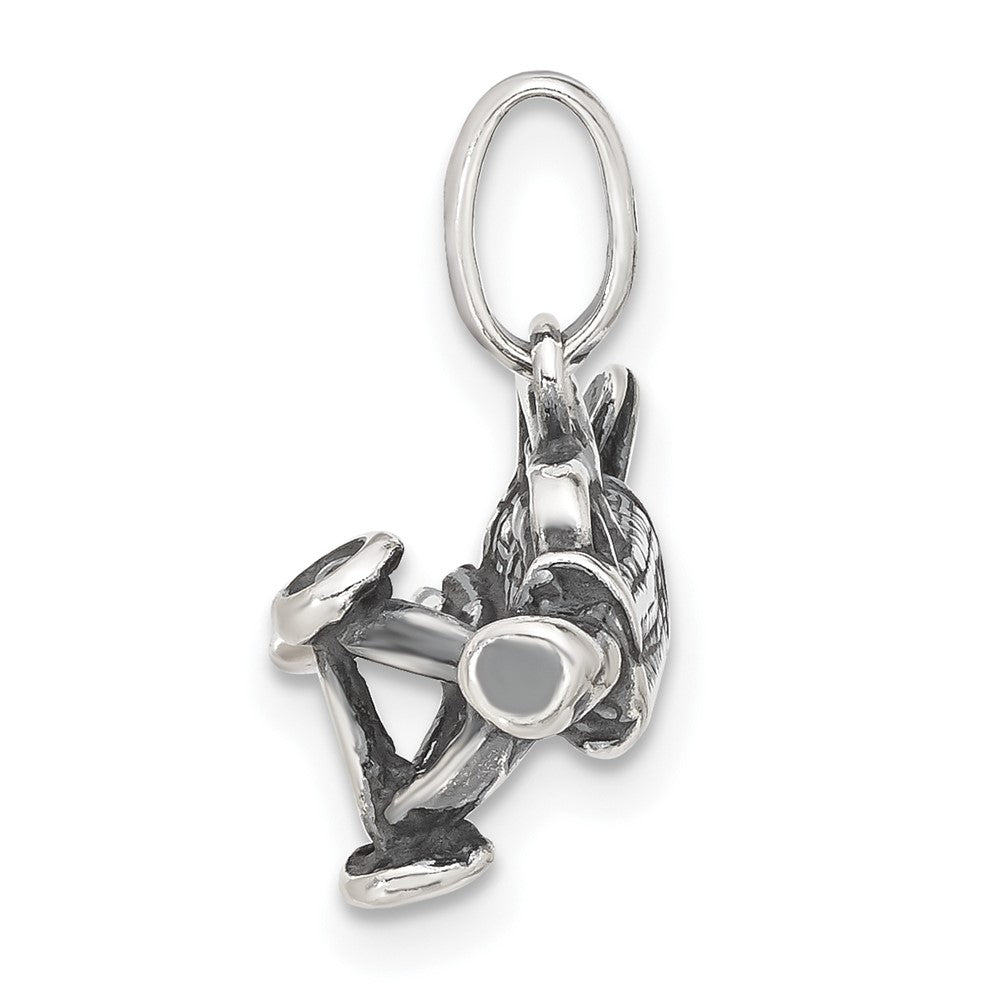 Sterlingsilber 3-d Antikisiert Golf Bag Charm