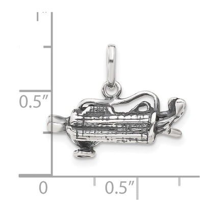 Sterlingsilber 3-d Antikisiert Golf Bag Charm