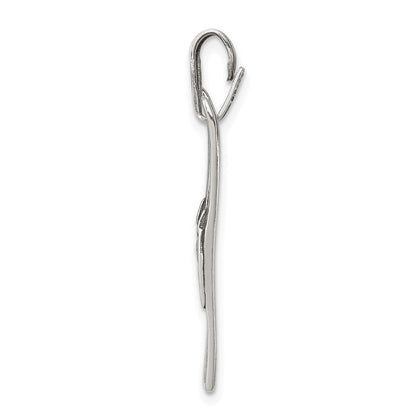 Sterlingsilber Antikisiert Ski Charm