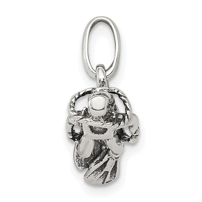 Sterlingsilber Antikisiert Scuba Diver Charm