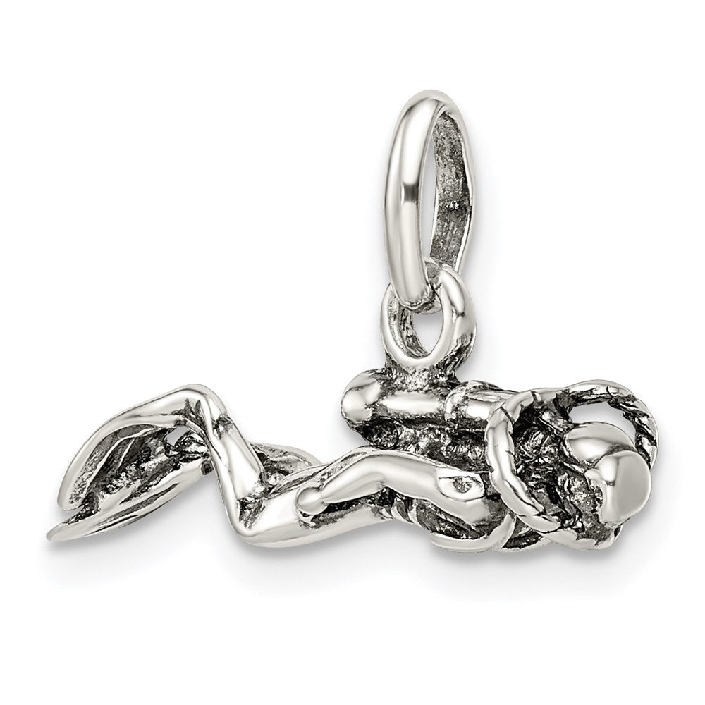 Sterlingsilber Antikisiert Scuba Diver Charm