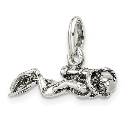 Sterlingsilber Antikisiert Scuba Diver Charm