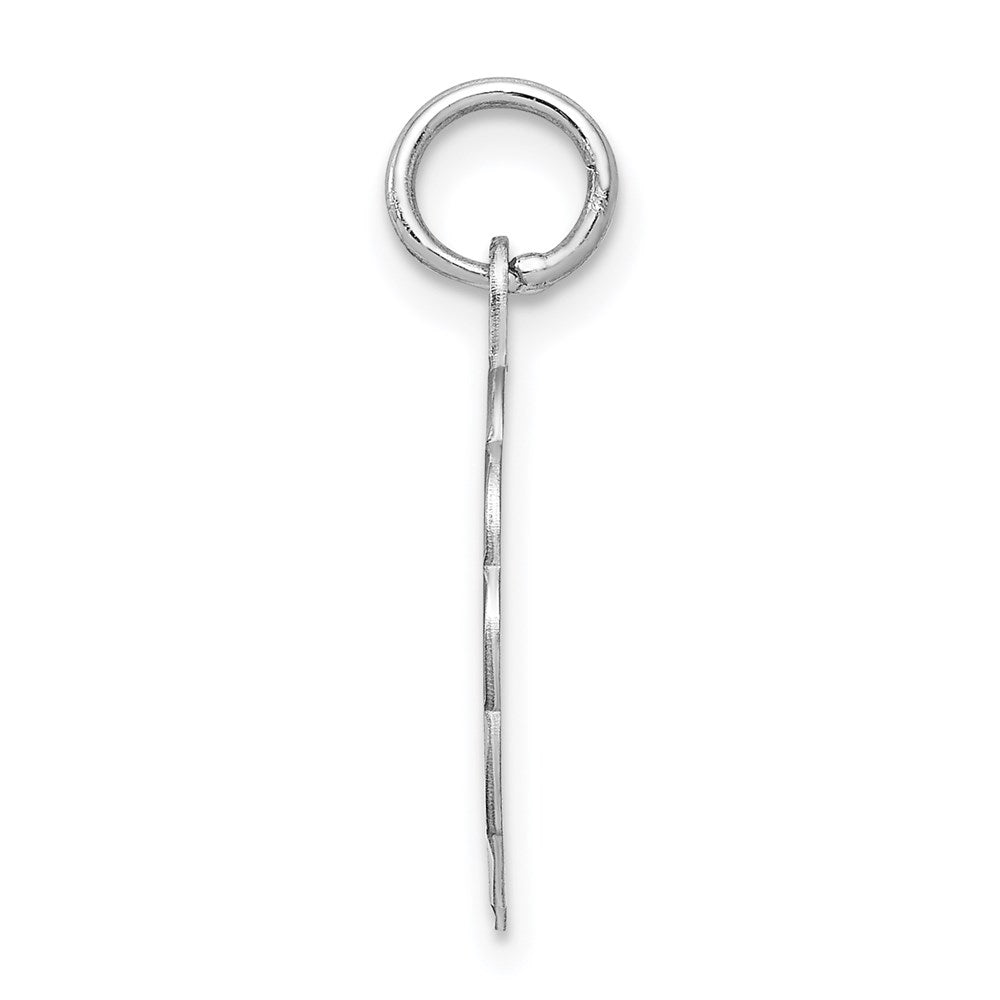 Sterlingsilber Rhodiniert Brocaded Buchstabe A Initiale Charm