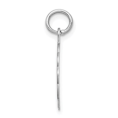 Sterlingsilber Rhodiniert Brocaded Buchstabe A Initiale Charm