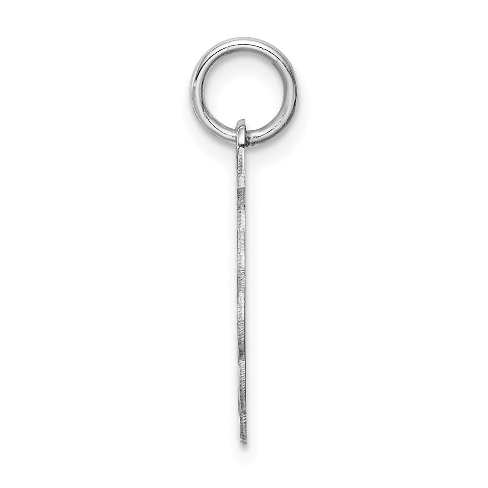 Sterlingsilber Rhodiniert Brocaded Buchstabe C Initiale Charm