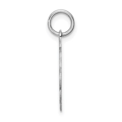 Sterlingsilber Rhodiniert Brocaded Buchstabe C Initiale Charm