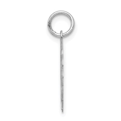 Sterlingsilber Silber/rhodiniert Brocaded Buchstabe E Initiale Anhänger