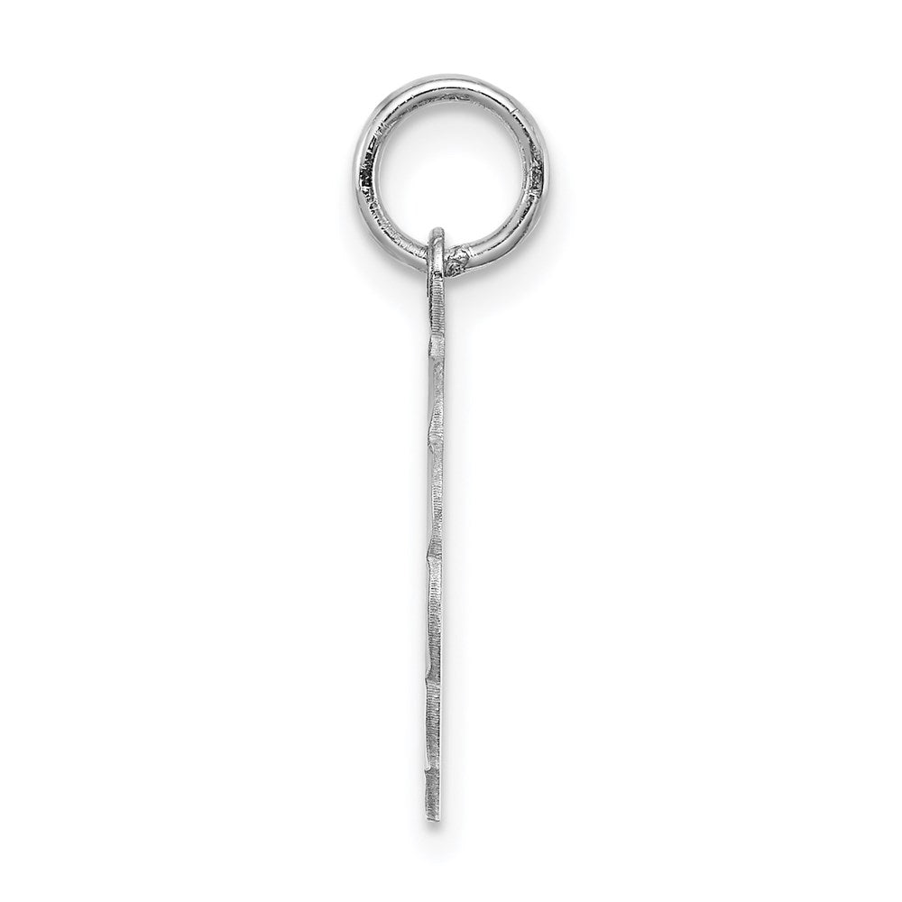 Sterlingsilber Silber/rhodiniert Brocaded Buchstabe H Initiale Anhänger