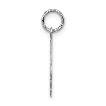 Sterlingsilber Silber/rhodiniert Brocaded Buchstabe H Initiale Anhänger