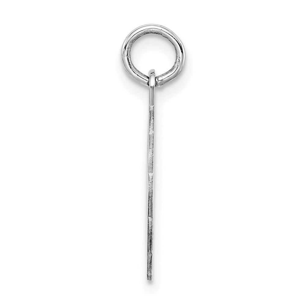 Sterlingsilber Silber/rhodiniert Brocaded Buchstabe I Initiale Anhänger