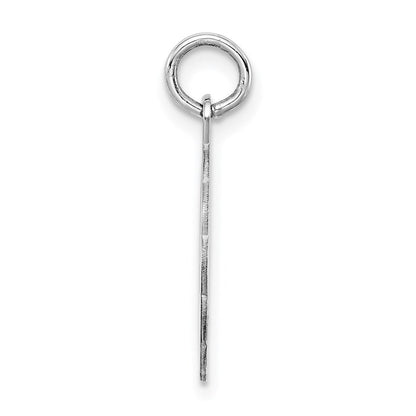 Sterlingsilber Silber/rhodiniert Brocaded Buchstabe I Initiale Anhänger