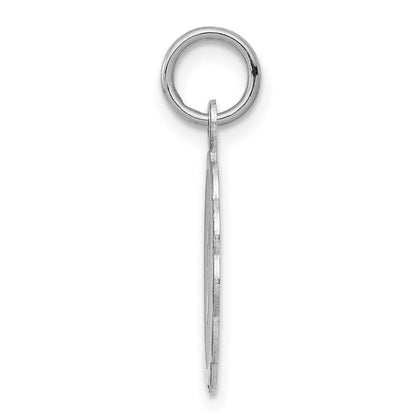 Sterlingsilber Silber/rhodiniert Brocaded Buchstabe J Initiale Anhänger