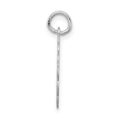 Sterlingsilber Silber/rhodiniert Brocaded Buchstabe L Initiale Anhänger