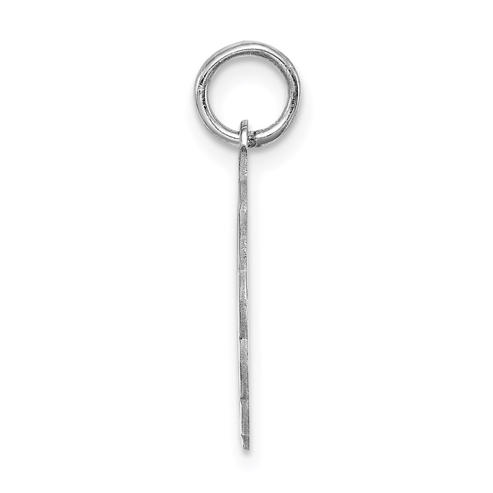 Sterlingsilber Silber/rhodiniert Brocaded Buchstabe M Initiale Anhänger