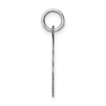 Sterlingsilber Silber/rhodiniert Brocaded Buchstabe N Initiale Anhänger