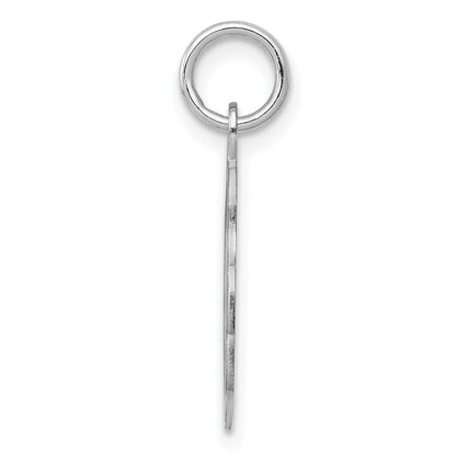 Sterlingsilber Silber/rhodiniert Brocaded Buchstabe V Initiale Anhänger
