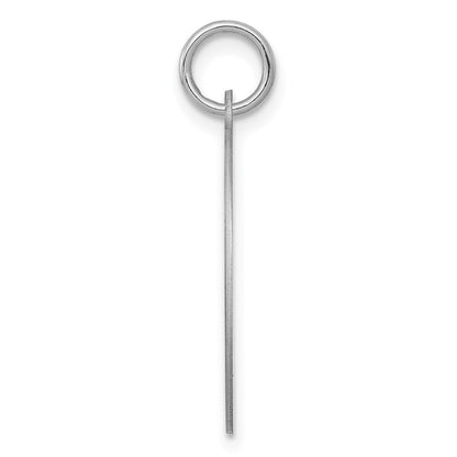 Sterlingsilber Rhodiniert Brocaded Buchstabe A Initiale Charm