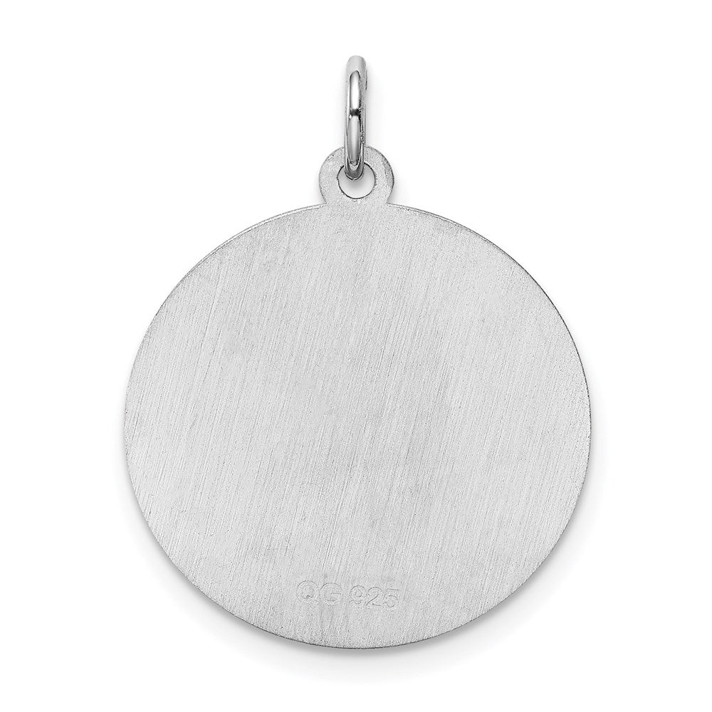 Sterlingsilber Rhodiniert Brocaded Buchstabe A Initiale Charm