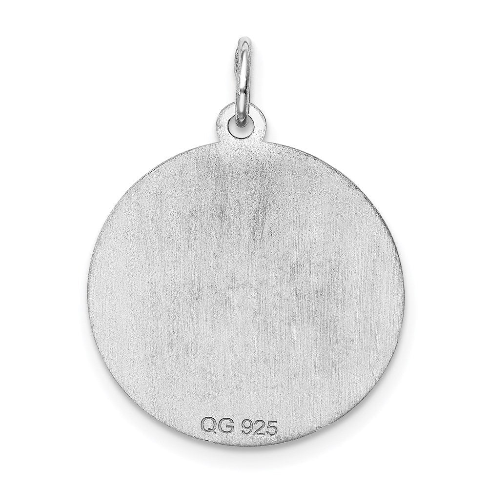Sterlingsilber Rhodiniert Brocaded Buchstabe B Initiale Charm