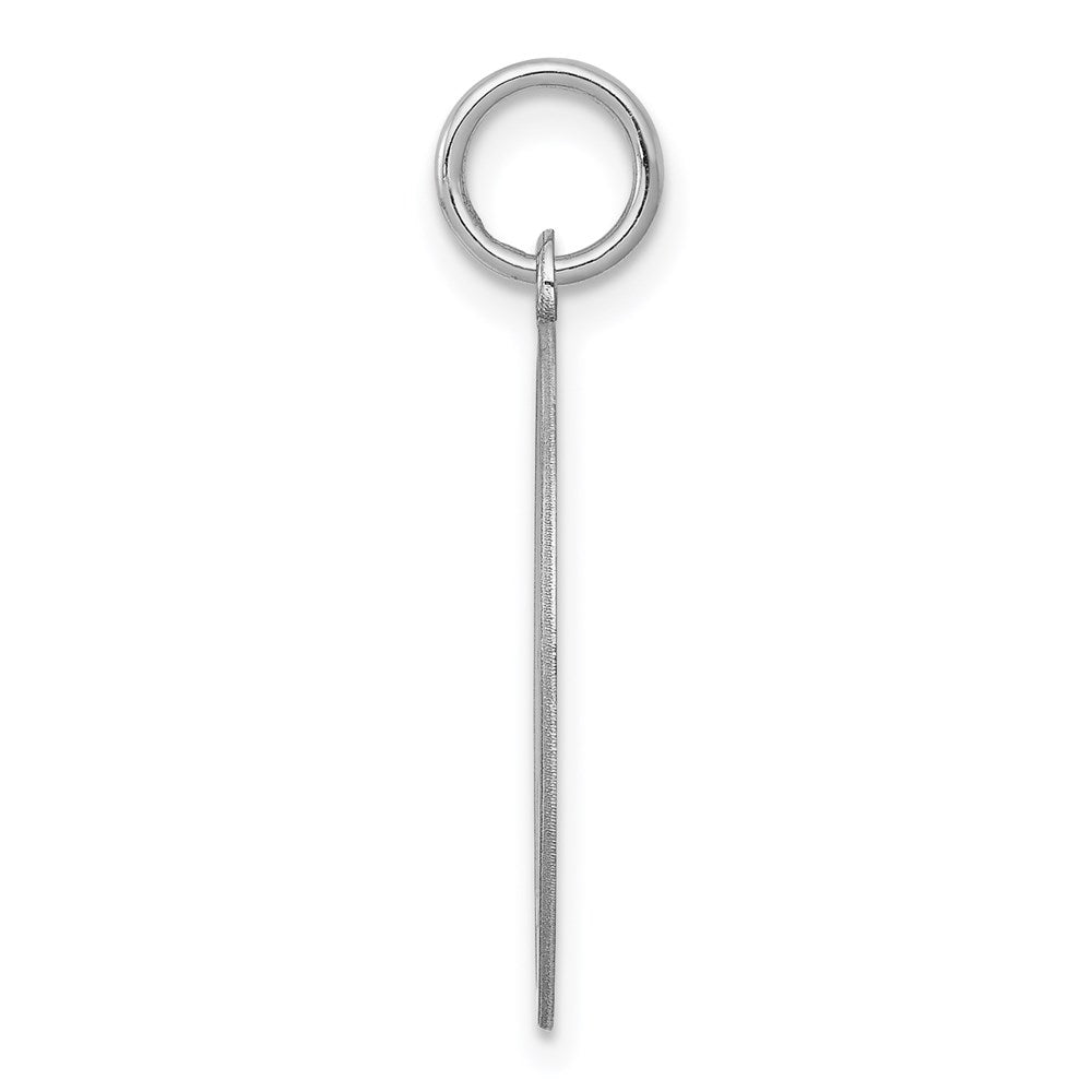 Sterlingsilber Rhodiniert Brocaded Buchstabe C Initiale Charm
