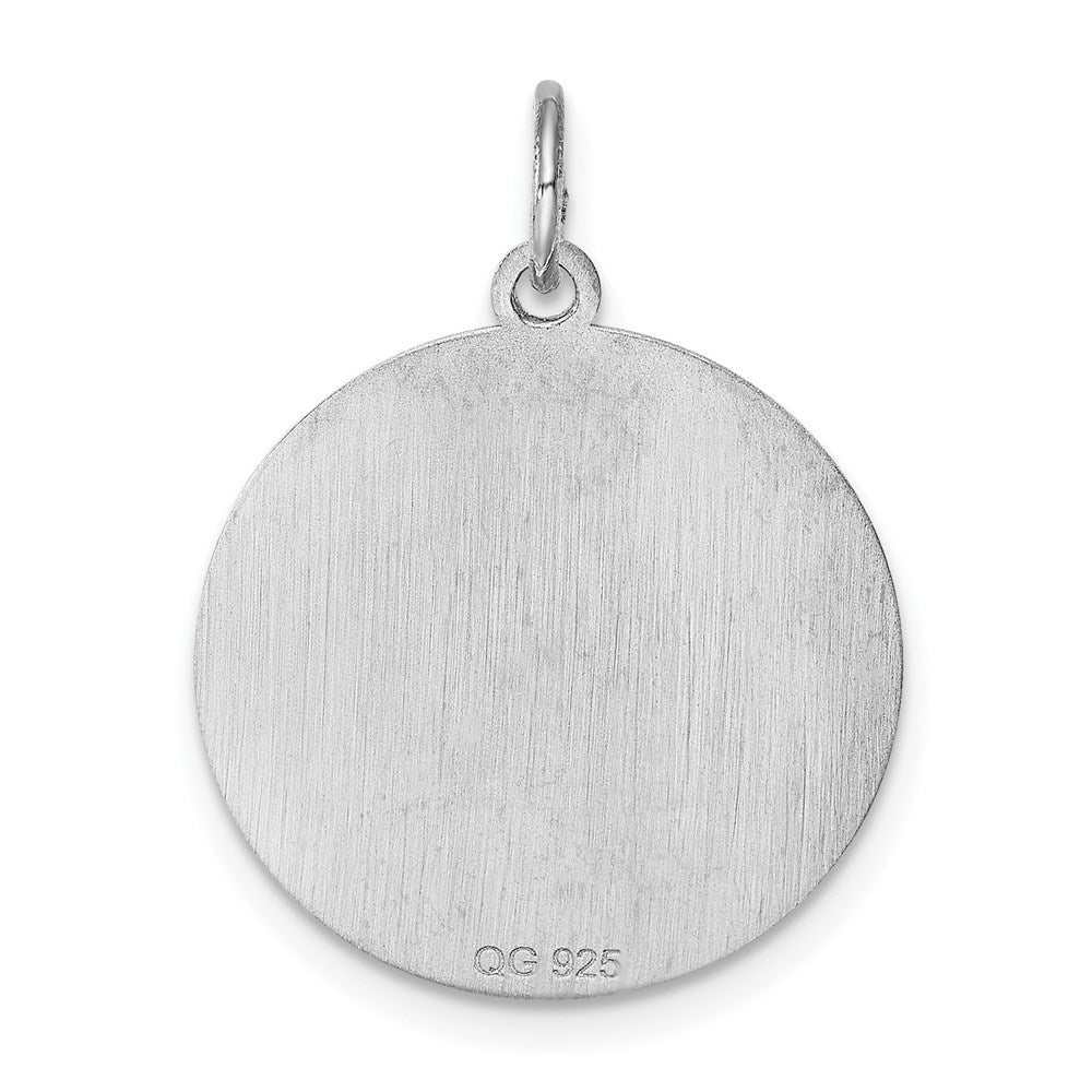 Sterlingsilber Rhodiniert Brocaded Buchstabe C Initiale Charm