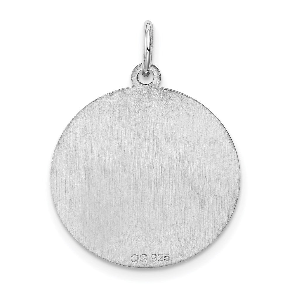 Sterlingsilber Rhodiniert Brocaded Buchstabe D Initiale Charm