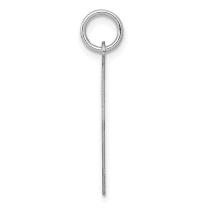 Sterlingsilber Rhodiniert Brocaded Buchstabe F Initiale Charm