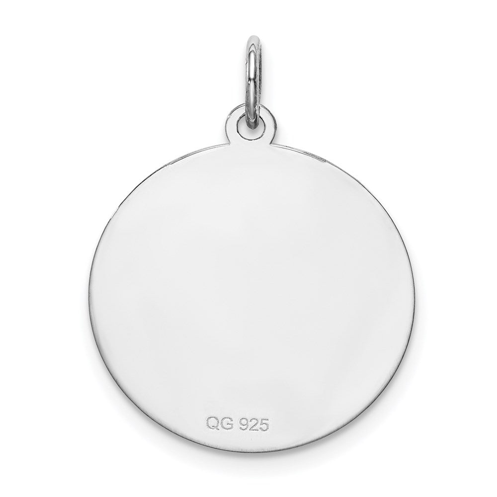 Sterlingsilber Rhodiniert Brocaded Buchstabe F Initiale Charm