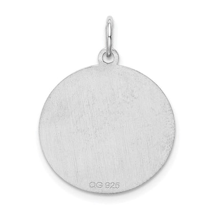 Sterlingsilber Rhodiniert Brocaded Buchstabe G Initiale Charm