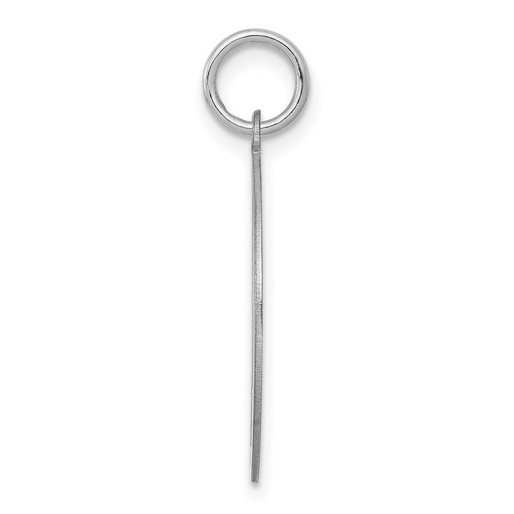 Sterlingsilber Rhodiniert Brocaded Buchstabe J Initiale Charm