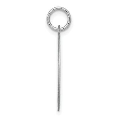 Sterlingsilber Rhodiniert Brocaded Buchstabe J Initiale Charm